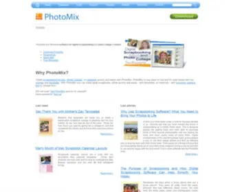 Photomix.com(Digital Scrapbooking and Photo Collage SoftwareFree Templates) Screenshot