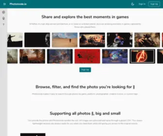 Photomode.io(Share and explore the best moments in games) Screenshot