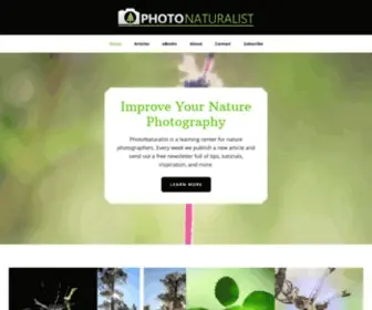 Photonaturalist.com(Nature photography tips and tutorials) Screenshot