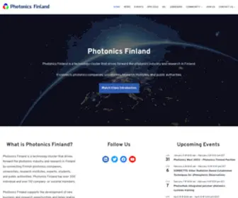 Photonics.fi(Photonics Finland Website) Screenshot