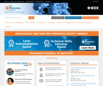 Photonicssociety.org(IEEE Photonics Society) Screenshot