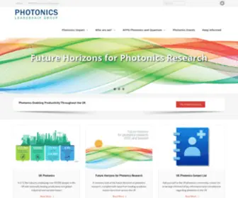 Photonicsuk.org(UK Photonics Leadership Group) Screenshot