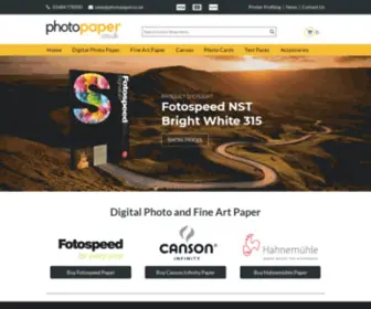 Photopaper.co.uk(Photo Paper for Professional Results with Next Day Delivery) Screenshot