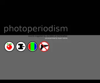 Photoperiodism.com(Events triggered by duration of illumination) Screenshot