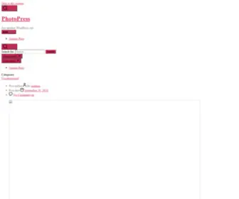 Photopress.io(Just another WordPress site) Screenshot
