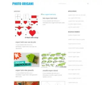 Photorigami.fr(Photo Origami) Screenshot