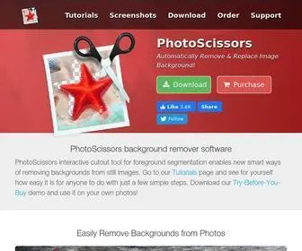 Photoscissors.com(Remove Background from Image) Screenshot