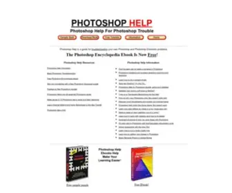 Photoshop-Help.com(Photoshop Help offers personal technical support and to learn Photoshop and trouble shoot Photoshop) Screenshot