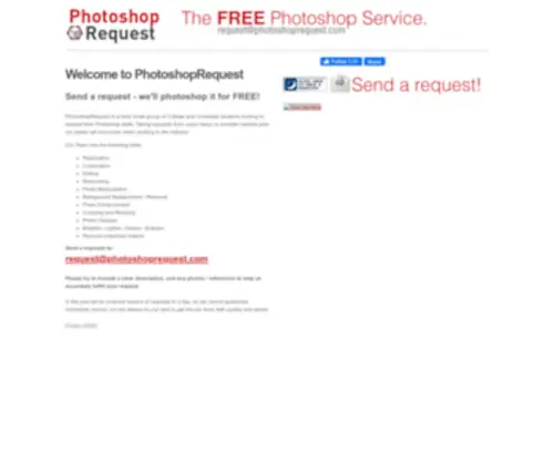 Photoshoprequest.com(Photoshop Request) Screenshot