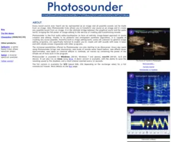 Photosounder.com(Image-sound editor & synthesizer) Screenshot