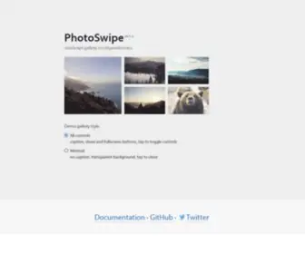Photoswipe.com(Responsive JavaScript Image Gallery) Screenshot