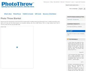 Photothrow.com(PhotoThrow Custom KNIT photo blanket Photo Blankets) Screenshot