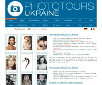 Phototours-Ukraine.com(Ukrainian models and photography workshops) Screenshot