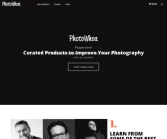 Photowhoa.com(Curated Products to Improve Your Photography) Screenshot