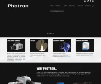 Photron.com(Photron High Speed Cameras for Slow Motion Analysis) Screenshot