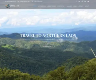 Phouiu-Ecotourism-Laos.com(Community Based Tourism & Adventure Specialist in Northern of Laos) Screenshot