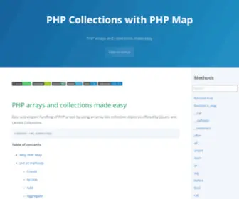 PHP-Map.org(PHP Collections with PHP Map) Screenshot