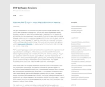 PHP-Reviews.com(PHP Software and Scripts) Screenshot