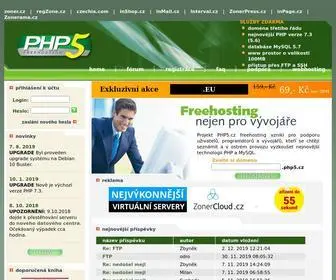 PHP5.cz(Freehosting PHP & MySQL) Screenshot