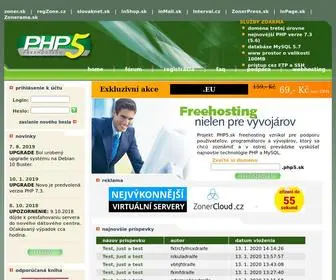 PHP5.sk(Freehosting PHP & MySQL) Screenshot