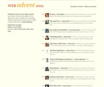 Phpadvent.org(Web Advent 2012) Screenshot