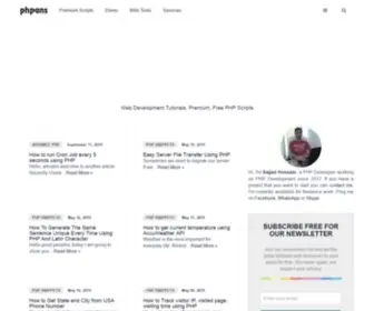 Phpans.com(Web Development Tutorials) Screenshot