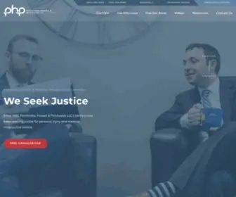 Phpattorneys.com(Wichita Medical Malpractice Lawyers) Screenshot