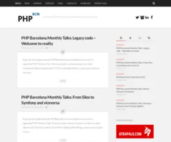 PHpbarcelona.org(El grupo de programadores PHP de Barcelona (aka PHPBarcelona)) Screenshot