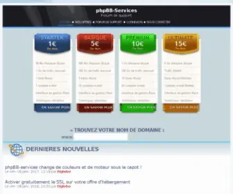 PHPBB-Services.com(Hébergement) Screenshot