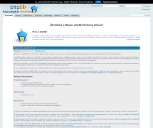 PHPBB.hu(Főoldal) Screenshot