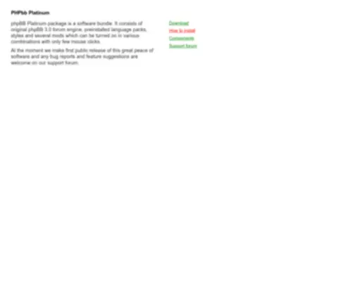 PHPBB.org(PHPbb Platinum) Screenshot