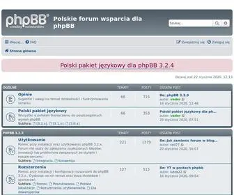 PHPBB.pl(Polskie forum wsparcia dla phpBB) Screenshot