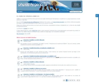 PHPbbargentina.com Screenshot