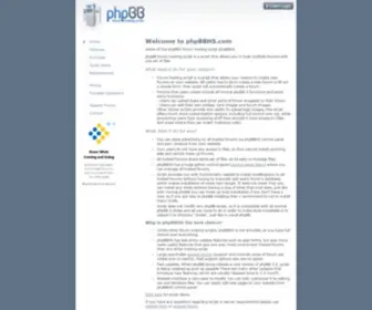 PHPBBHS.com(PhpBB 3 Forum Hosting Script) Screenshot