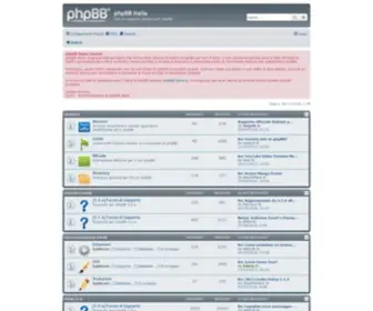 PHPbbitalia.net(PhpBB Italia) Screenshot