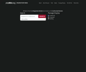 PHpbible.org(Online Study Bible) Screenshot