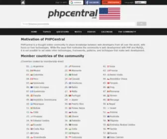PHpcentral.com(La comunidad del desarrollador PHP) Screenshot