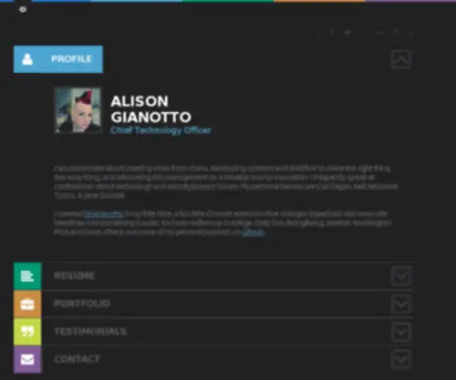 PHPchick.com(Alison Gianotto) Screenshot