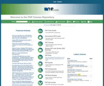 PHPclasses.net(PHP Class Scripts) Screenshot