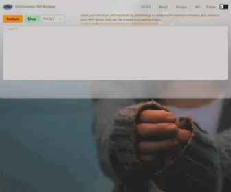 PHpcodechecker.com(PHP Code Checker) Screenshot