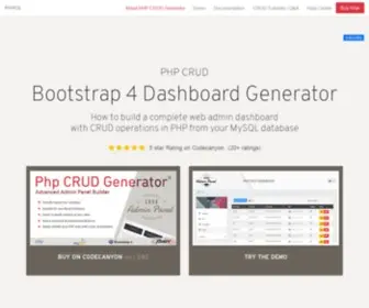 PHPcrudgenerator.com(PHP CRUD) Screenshot