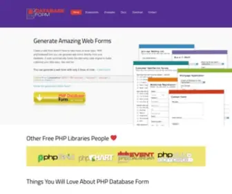 PHpdatabaseform.com(Generate web form from database) Screenshot