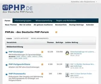 PHP.de(Das Deutsche PHP) Screenshot