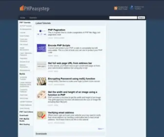 Phpeasystep.com(Learn PHP and mySQL) Screenshot