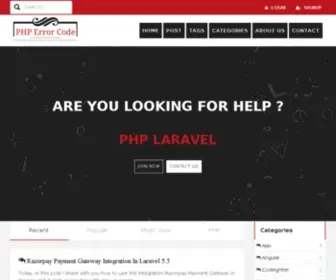 Phperrorcode.com(Phperrorcode) Screenshot