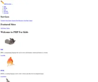 PHpforkids.com(Learn PHP) Screenshot