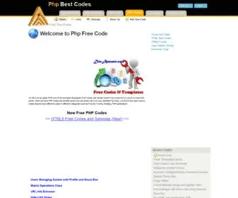 PHPfreecode.com(PHP Best Codes) Screenshot