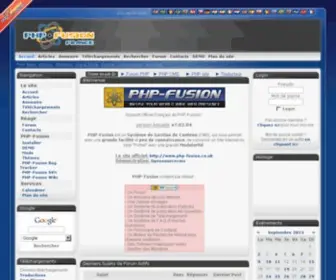 PHpfusion-FR.com(PHP Fusion France) Screenshot