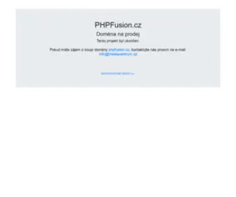 PHpfusion.cz(PHpfusion) Screenshot