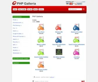 PHpgalleria.com(PHP Scripts For Websites) Screenshot